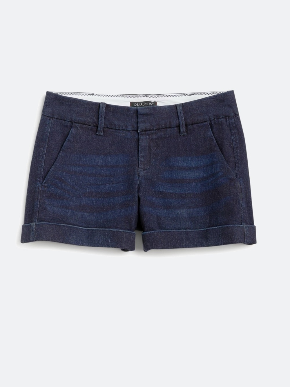 Dear John Navy Cuffed Women’s Jean Shorts